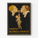 Poster vintage Porto Ramos-Pinto con Cupido e ritratti eleganti