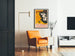 Poster vintage New York Sunday World con scheletri e gatto nero