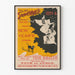 Poster vintage New York Sunday World con scheletri e gatto nero