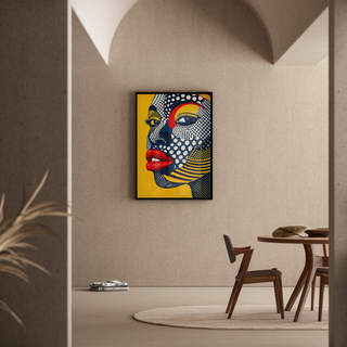 Manifesto Pop Art - Volto Pop