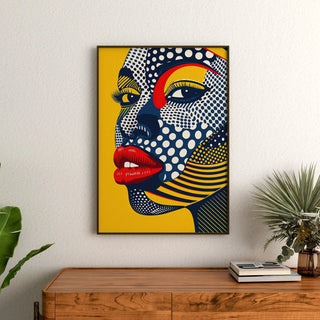 Manifesto Pop Art - Volto Pop