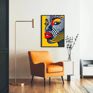 Manifesto Pop Art - Volto Pop