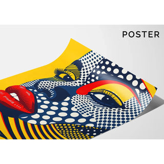 Manifesto Pop Art - Volto Pop