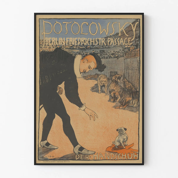 Poster vintage Potolowsky Berlino Il guanto