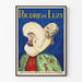 Vintage-Poster Poudre de Luzy elegante Wanddekoration