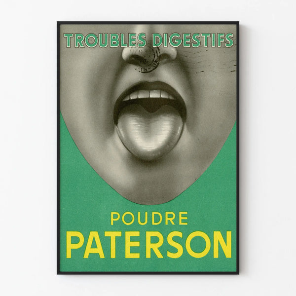 Poster vintage polvere Paterson disturbi digestivi