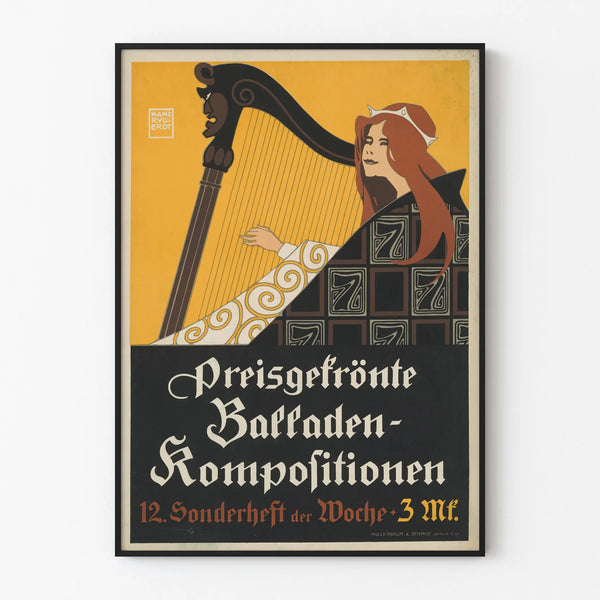 Poster vintage Prezzo delle Passeggiate Composizione artistica