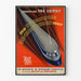 Retro Poster of the Train The Comet, air-conditioned and streamlining