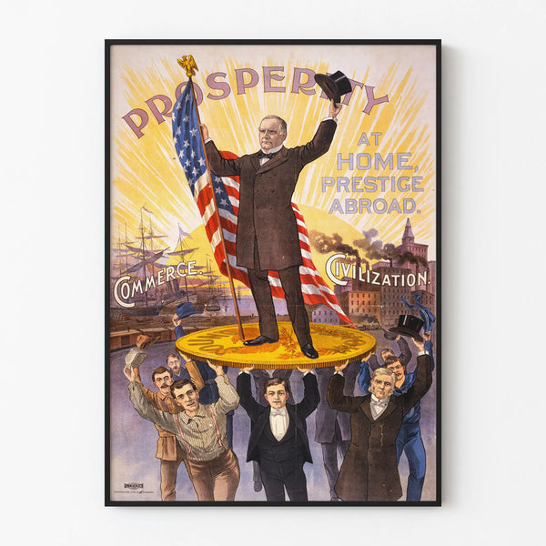 Poster vintage Prosperity at Home Prestige Abroad - Decorazione murale storica