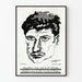Poster vintage Psicastenia secondo il Dottor E. Peiffer - Illustrazione medica antica