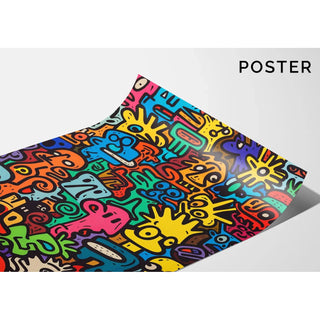 Tableau Pop Art - Univers des Figures | Reproduction Tableau Décoration murale affiche copie
