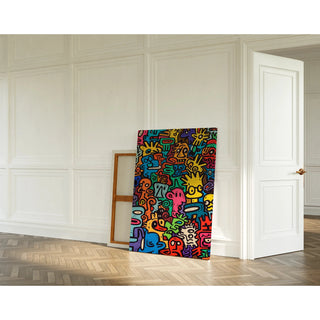 Tableau Pop Art - Univers des Figures | Reproduction Tableau Décoration murale affiche copie