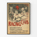 Vintage-Poster des Rennclubs Radrennen in Straßburg 1898