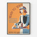 Poster vintage Ready to Serve - Dimostrazione di servizio domestico