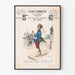 Vintage-Poster Plan-Kommode Paris 1889 für Wanddekoration