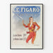 Poster vintage Le Figaro con torero con piuma