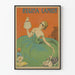 Vintage Dekorationsposter von Regina Camier in grünem Kleid