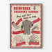 Vintage Poster for Children's Clothing Reinforcement