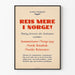 Vintage-Poster Reise nach Norwegen von Norges Statsbaner