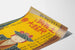 Poster vintage rappresentazione di gruppi folkloristici giapponesi