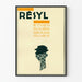 Vintage-Poster Résyl – Texturierte Wanddekoration