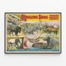 Vintage-Poster der Ringling Bros World's Greatest Shows – Tierische Wanddekoration — gerahmtes Bild an der Wand