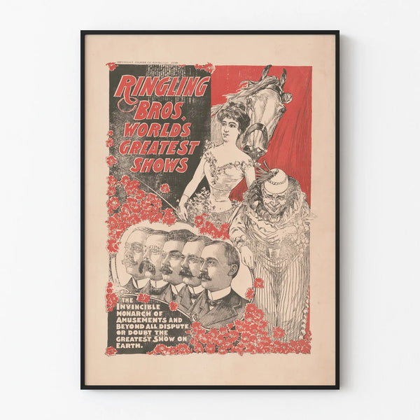 Poster vintage Ringling Bros World's Greatest Shows