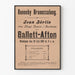 Vintage Poster Ballet-Afton 1915 Jean Börlin Stockholm