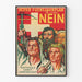 Schweizerischer vintage politischer Poster « Roter Fünfjahresplan Nein »