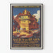 Poster vintage stazione termale e turistica di Salies de Béarn