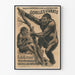 Vintage-Poster Lebende Gorillas - Tierische Wanddekoration