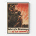 Vintage propaganda poster « Greetings to the Resistance – and forward! »