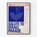 Poster vintage Salute to Israel Parade 1970 - Decorazione murale retrò