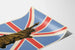 Dekorationsposter Save Liberty ist dein Trophäe mit Freiheitsstatue und britischer Flagge