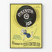 Vintage motivational and safety at work poster Navy