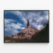 Poster Chimney Rock nel Nebraska - Decorazione murale di natura e paesaggi — quadro incorniciato alla parete