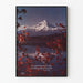Mountainous Landscape Poster Mt Hood Oregon with Inspirational Quote
