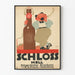 Vintage-Poster Schloss Hell Bier Bräuhaus Wanddekoration