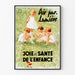Poster vintage Sicurezza Sociale - Aria pulita e luce, gioia e salute dell'infanzia
