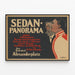 Vintage-Sedan-Panorama-Poster für Wanddekoration — gerahmtes Bild an der Wand