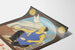 Poster giapponese vintage operai e pace