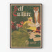 Poster vintage Self Culture ottobre per decorazione murale