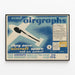 Vintage-Werbeplakat Airgraphs - Retro-Wanddekoration — gerahmtes Bild an der Wand