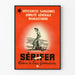 Vintage-Poster Sérifer Blutmangel