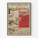 Vintage poster of daily service Paris London - Western Railway