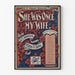 Vintage-Poster She Was Once My Wife – Musikalische Wanddekoration
