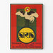 Vintage-Poster SIRIS – Retro-Wanddekoration mit stilisiertem Hahn