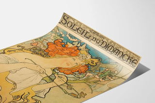Poster decorativo Art Nouveau Sole del Domenica