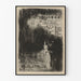 Vintage theater poster for Solness the Builder