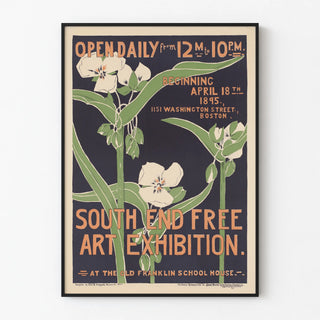 Poster Esposizione d'Arte South End - Stampa d'arte Vintage 1895